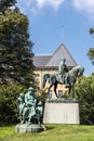 Equestrian Statue of Emperor William I in Hamburg, Germany Royalty Free Stock Photo